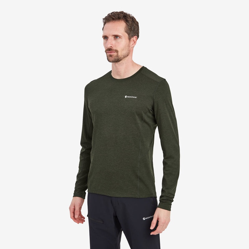 Montane Dart Long Sleeve T-Shirt Herren Dunkelgrün | CYJO-04159