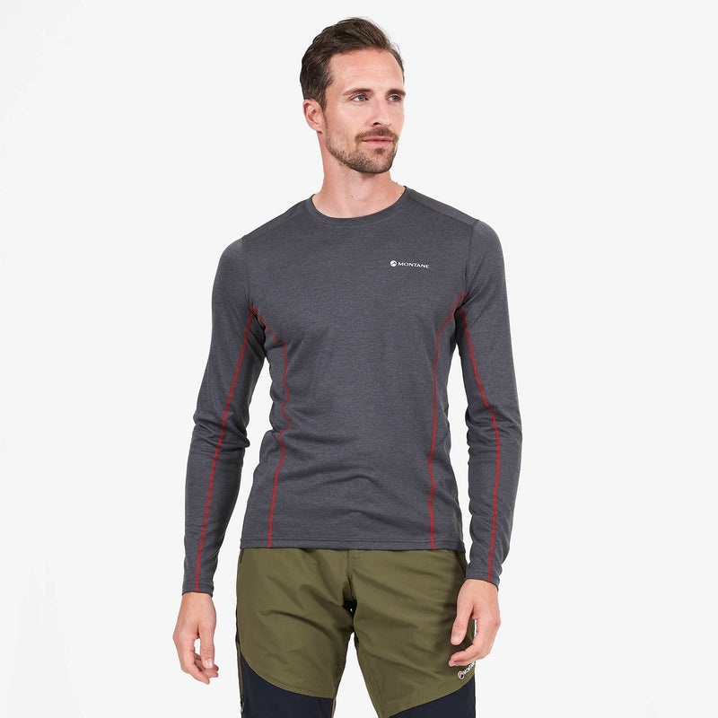 Montane Dart Long Sleeve T-Shirt Herren Dunkelgrau | WUHD-70364