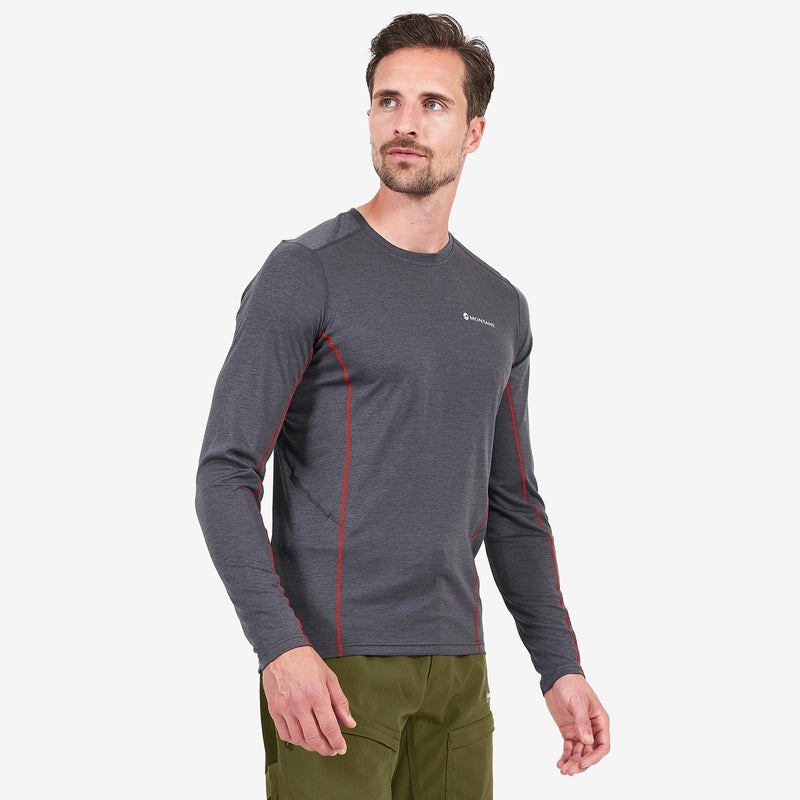 Montane Dart Long Sleeve T-Shirt Herren Dunkelgrau | WUHD-70364