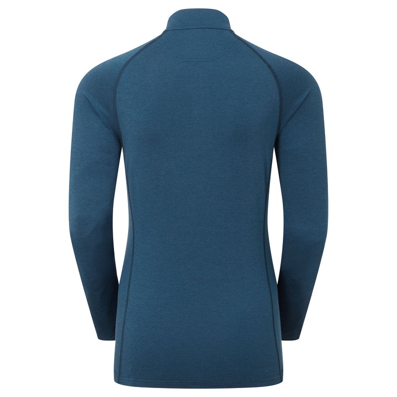 Montane Dart Thermo Zip Neck T-Shirt Damen Blau | STYM-16905