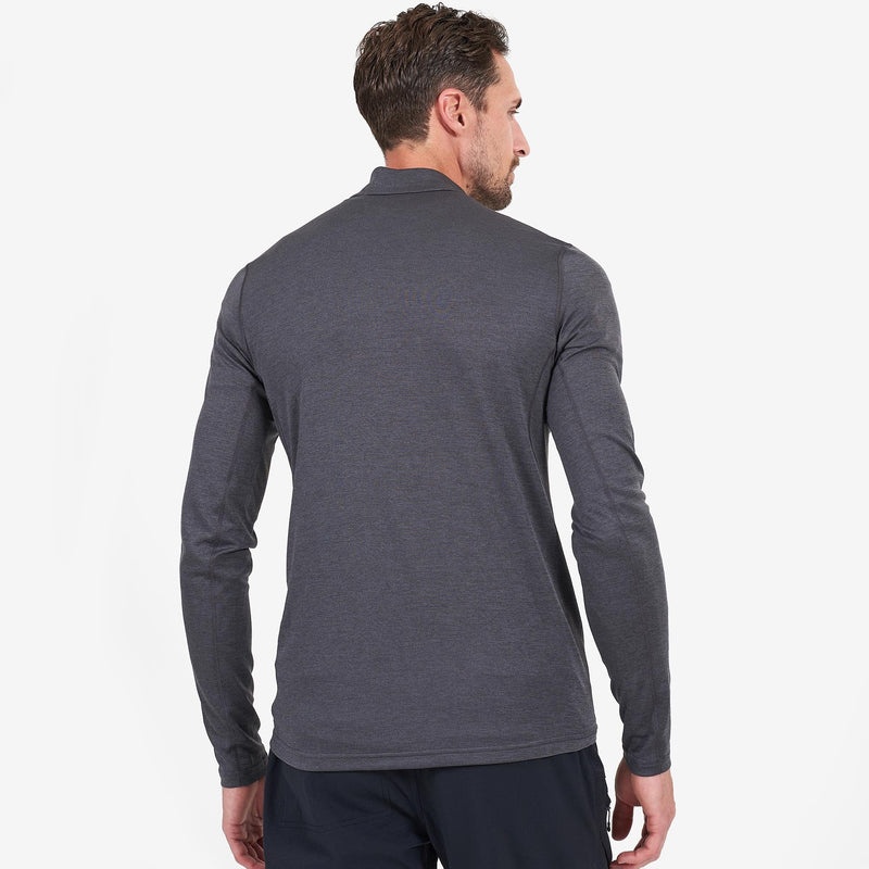 Montane Dart Zip Neck T-Shirt Herren Dunkelgrau | JZRK-20978