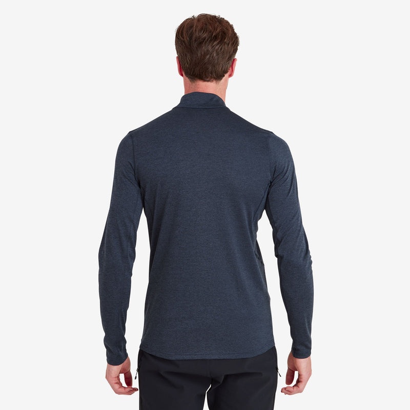 Montane Dart Zip Neck T-Shirt Herren Navy | ZAUT-90527