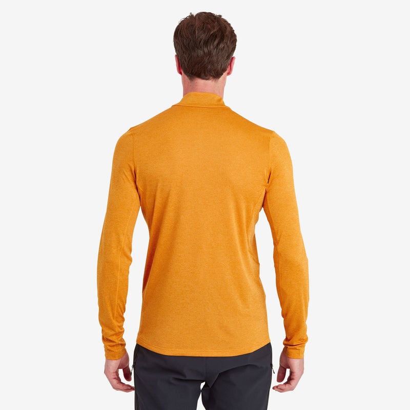 Montane Dart Zip Neck T-Shirt Herren Orange | SMJD-29468