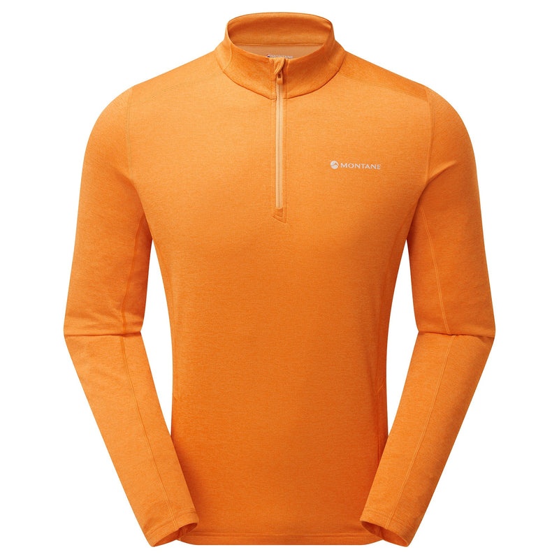 Montane Dart Zip Neck T-Shirt Herren Orange | SMJD-29468