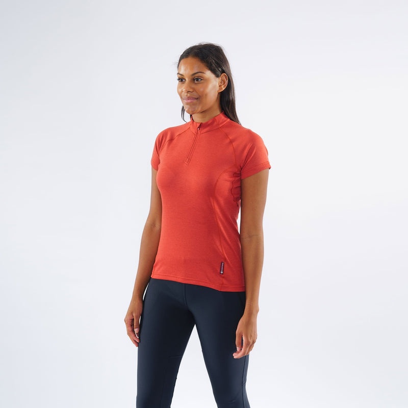 Montane Dart Zip T-Shirt Damen Orange | CBOT-26741