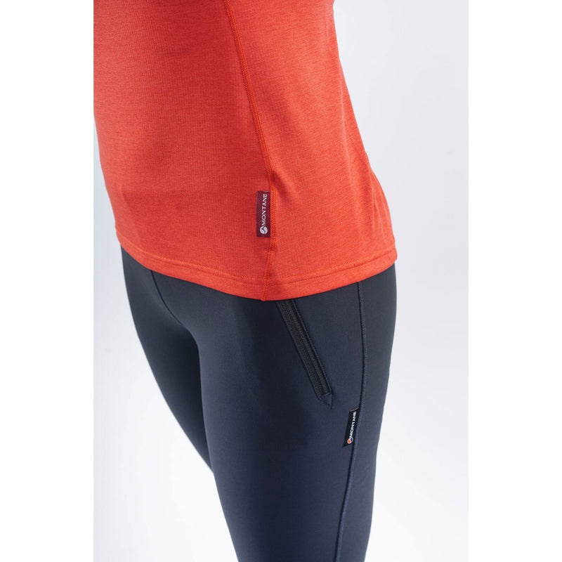 Montane Dart Zip T-Shirt Damen Orange | CBOT-26741