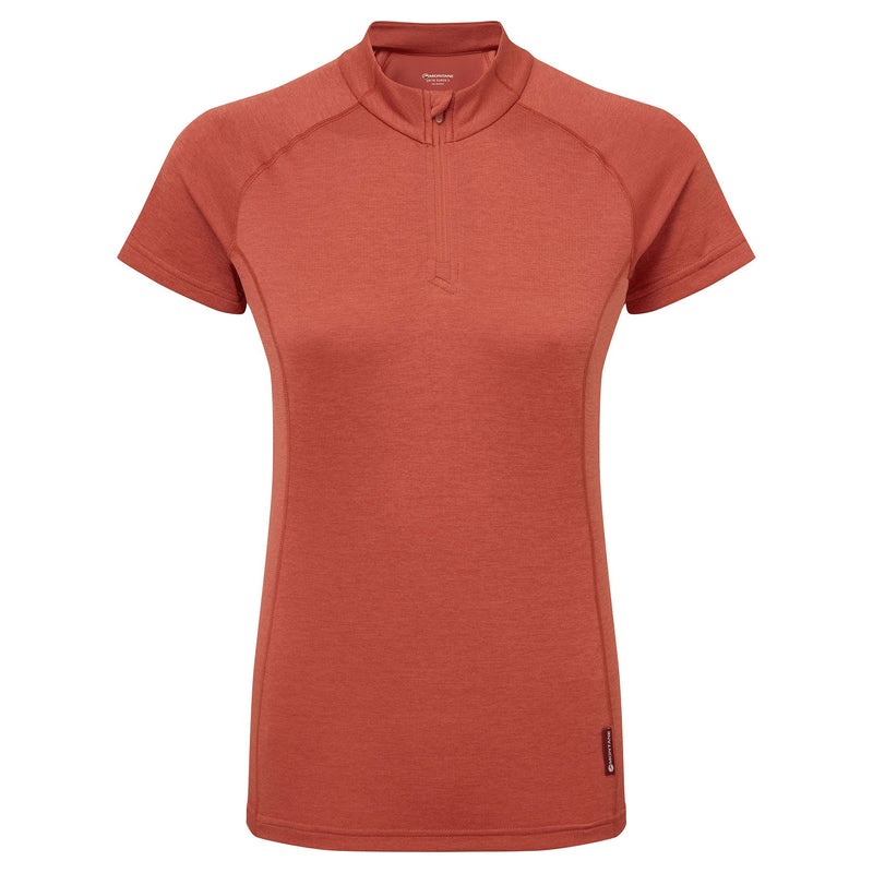 Montane Dart Zip T-Shirt Damen Orange | CBOT-26741