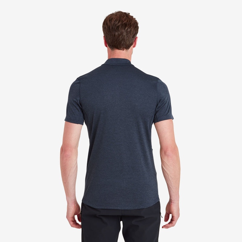 Montane Dart Zip T-Shirt Herren Navy | IGRX-16380