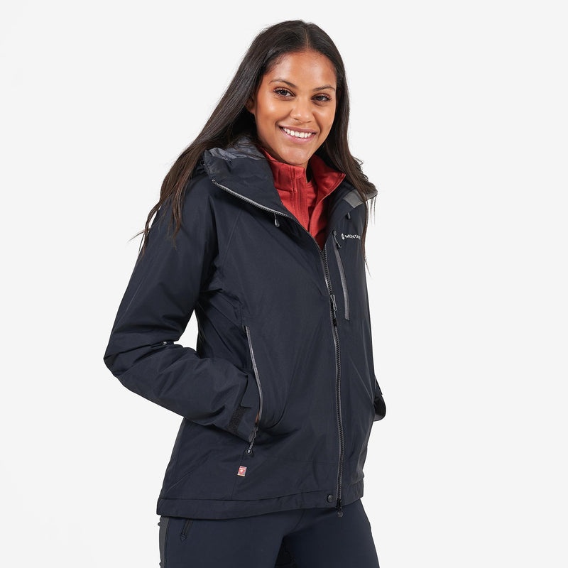 Montane Duality Insulated Regenjacke Damen Schwarz | OYHU-94687