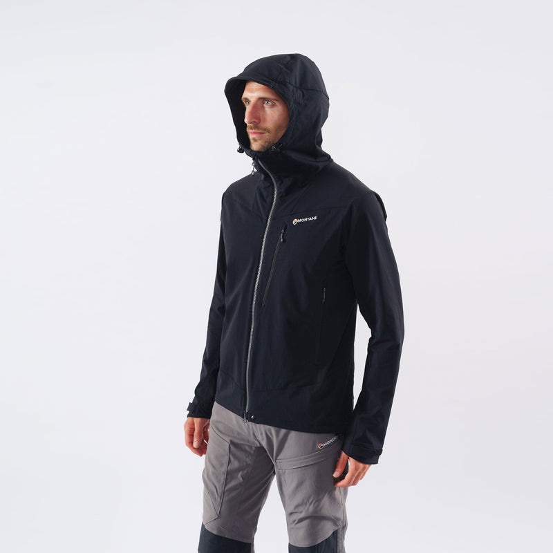 Montane Dyno LT Kapuzenjacke Herren Schwarz | SJFL-32604