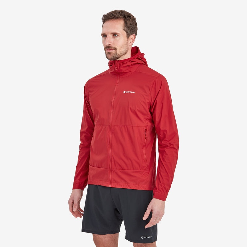 Montane Featherlite Mit Kapuze Windjacke Herren Rot | MTAP-36751