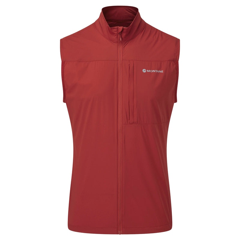 Montane Featherlite Windproof Weste Herren Rot | OCQI-53697