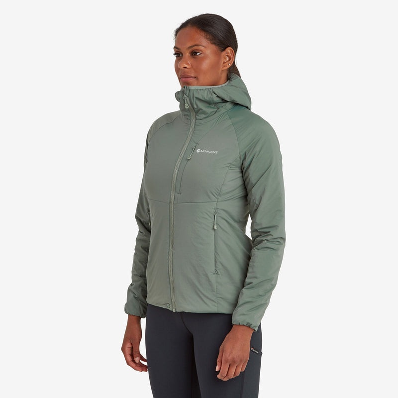 Montane Fireball Kapuzenjacke Damen Grün | BUSQ-30198