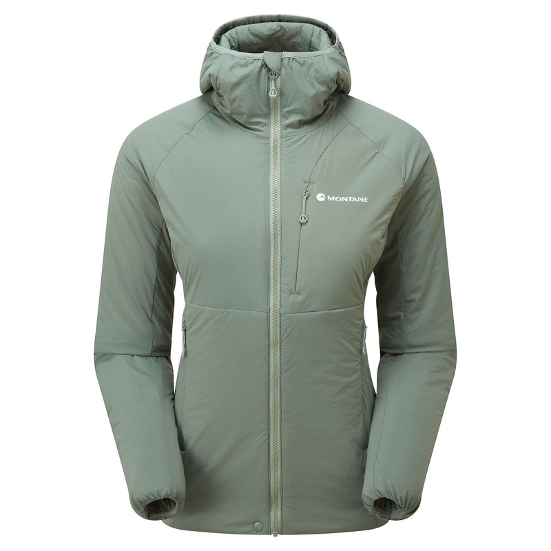 Montane Fireball Kapuzenjacke Damen Grün | BUSQ-30198