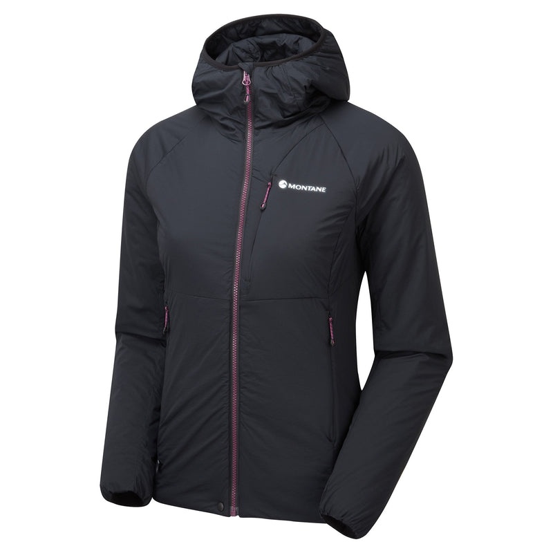 Montane Fireball Kapuzenjacke Damen Schwarz | AZPI-39640