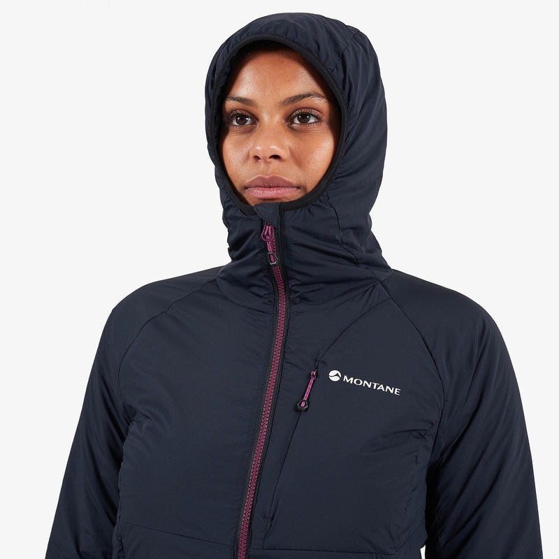 Montane Fireball Kapuzenjacke Damen Schwarz | AZPI-39640