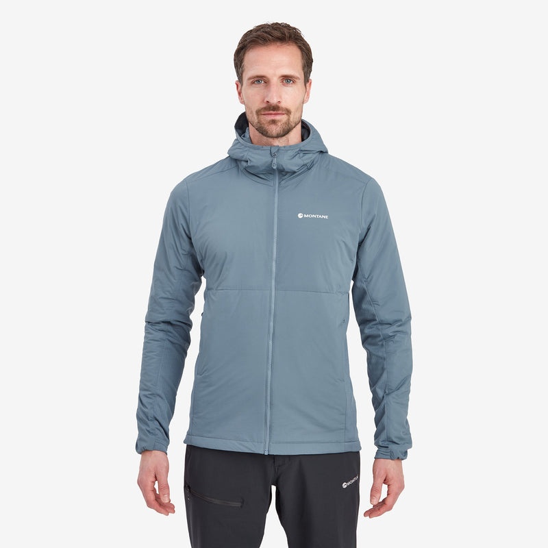 Montane Fireball Lite Mit Kapuze Isolierte Jacken Herren Grau Blau | XUCO-59182