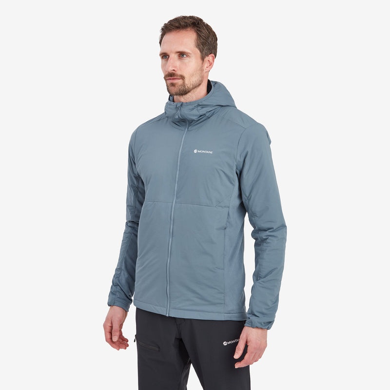 Montane Fireball Lite Mit Kapuze Isolierte Jacken Herren Grau Blau | XUCO-59182