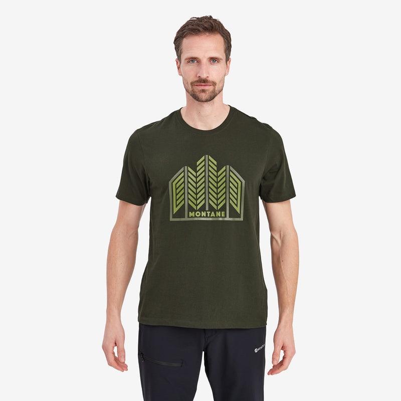 Montane Forest T-Shirt Herren Dunkelgrün | DEOR-08479