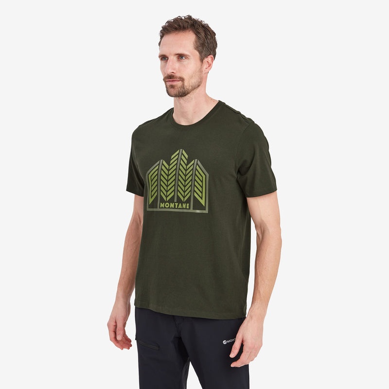 Montane Forest T-Shirt Herren Dunkelgrün | DEOR-08479