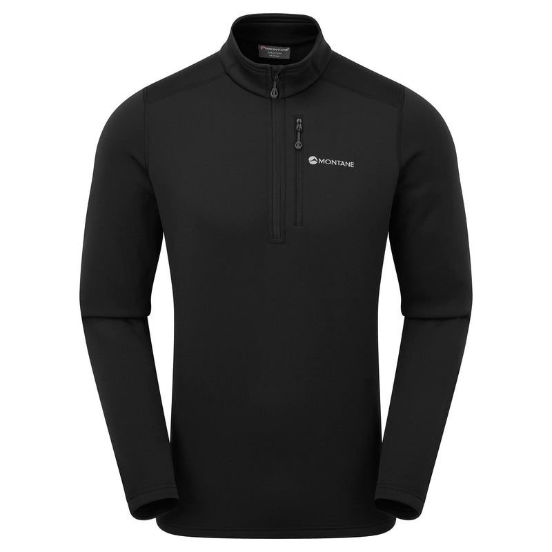 Montane Fury Fleece Zip Pull-On Sweatshirts Herren Schwarz | OGEJ-12309