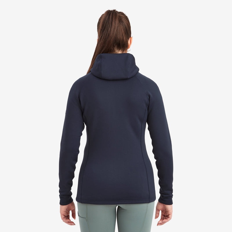 Montane Fury Mit Kapuze Fleecejacken Damen Navy | QMGI-98052