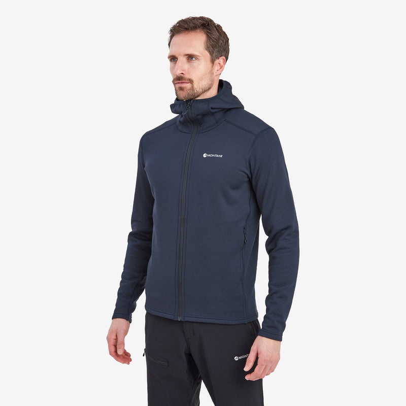 Montane Fury Mit Kapuze Fleecejacken Herren Navy | ODGE-35807