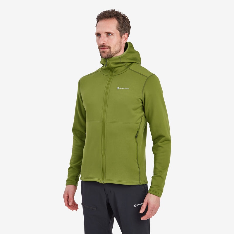 Montane Fury Mit Kapuze Fleecejacken Herren Grün | SJIT-97803