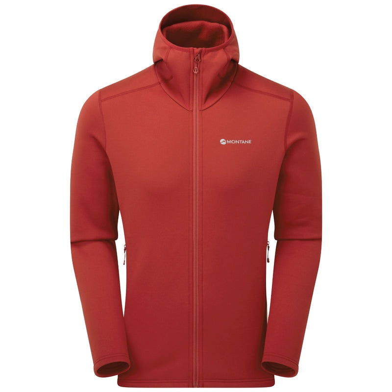 Montane Fury Mit Kapuze Fleecejacken Herren Rot | JHDM-73942