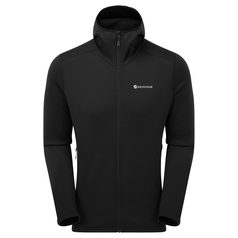 Montane Fury Mit Kapuze Fleecejacken Herren Schwarz | SIFO-74581