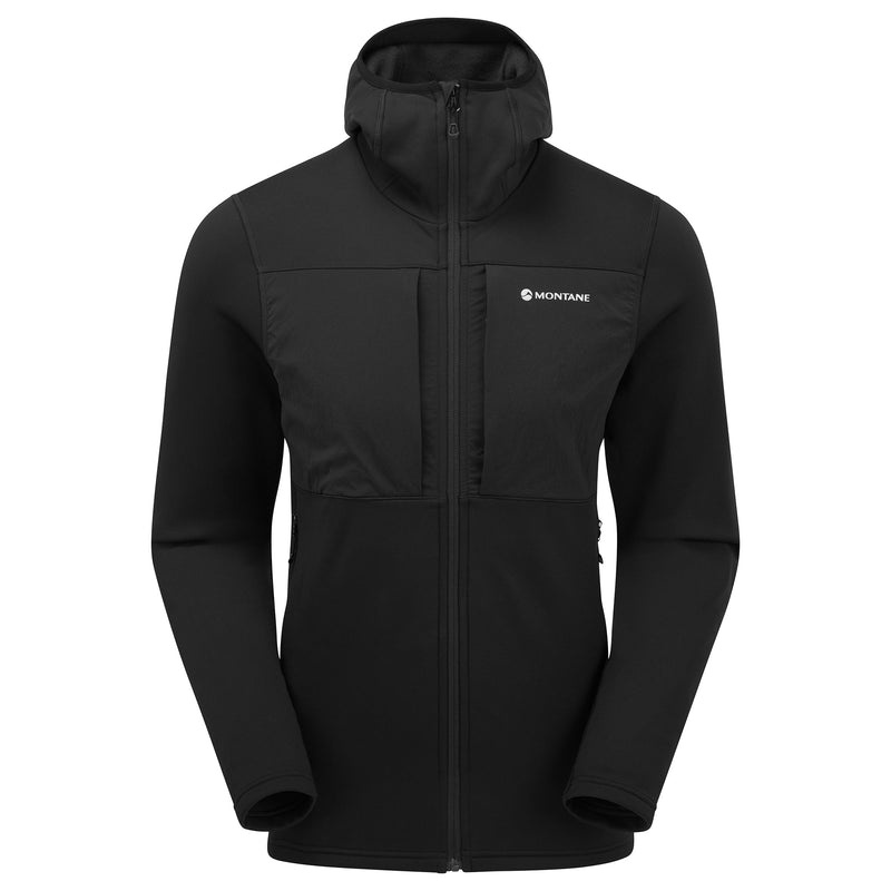 Montane Fury XT Mit Kapuze Fleecejacken Herren Schwarz | ETPY-93028