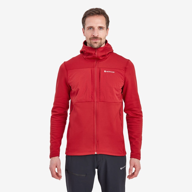 Montane Fury XT Mit Kapuze Fleecejacken Herren Rot | CJEG-10542