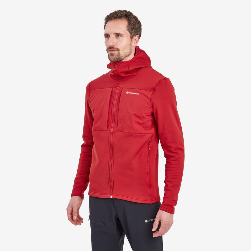 Montane Fury XT Mit Kapuze Fleecejacken Herren Rot | CJEG-10542