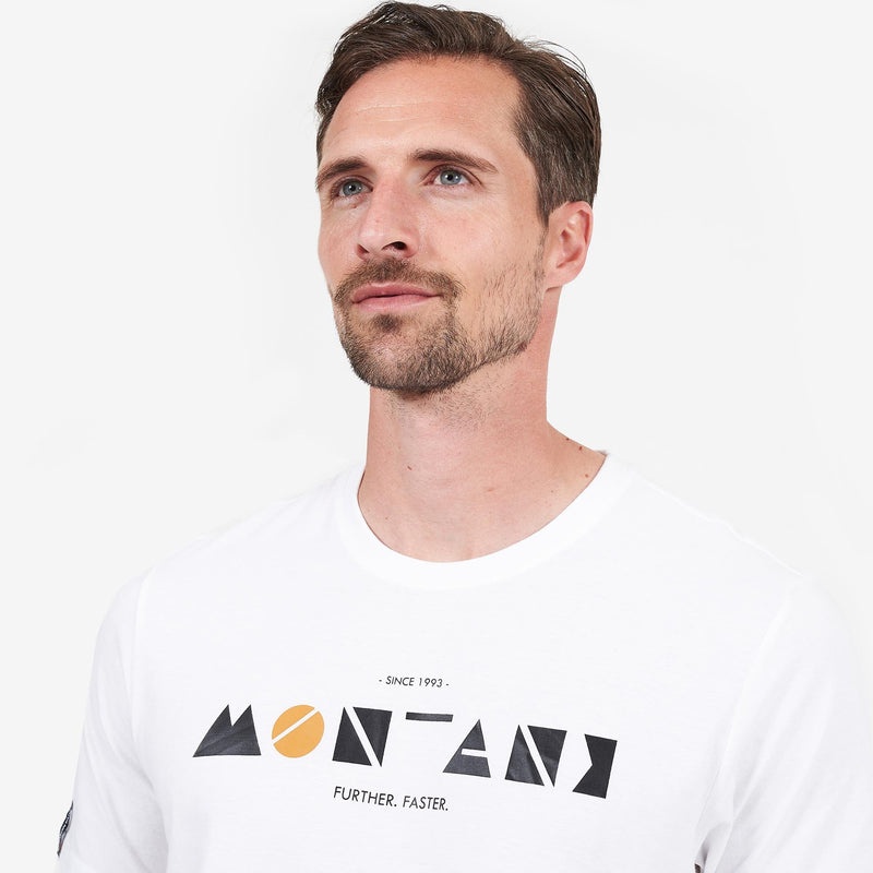 Montane Geometry T-Shirt Herren Weiß | IUBO-42718