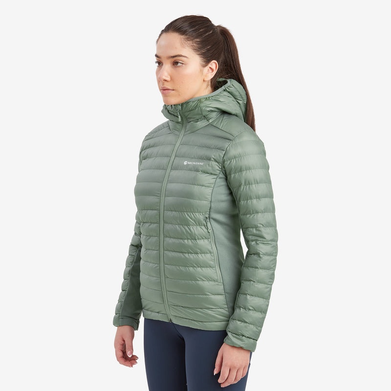 Montane Icarus Lite Kapuzenjacke Damen Grün | RMST-23794