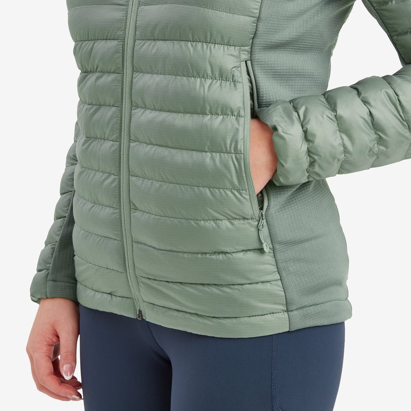 Montane Icarus Lite Kapuzenjacke Damen Grün | RMST-23794