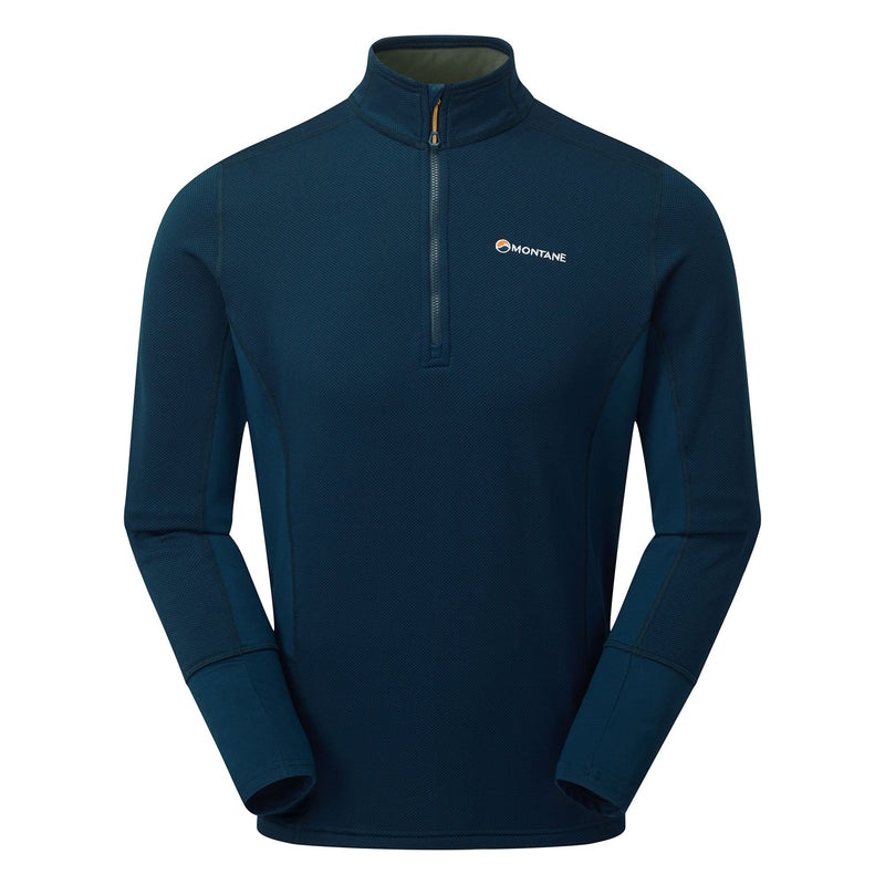 Montane Iridium Hybrid Pull-On Fleecejacken Herren Navy | GKYT-50692