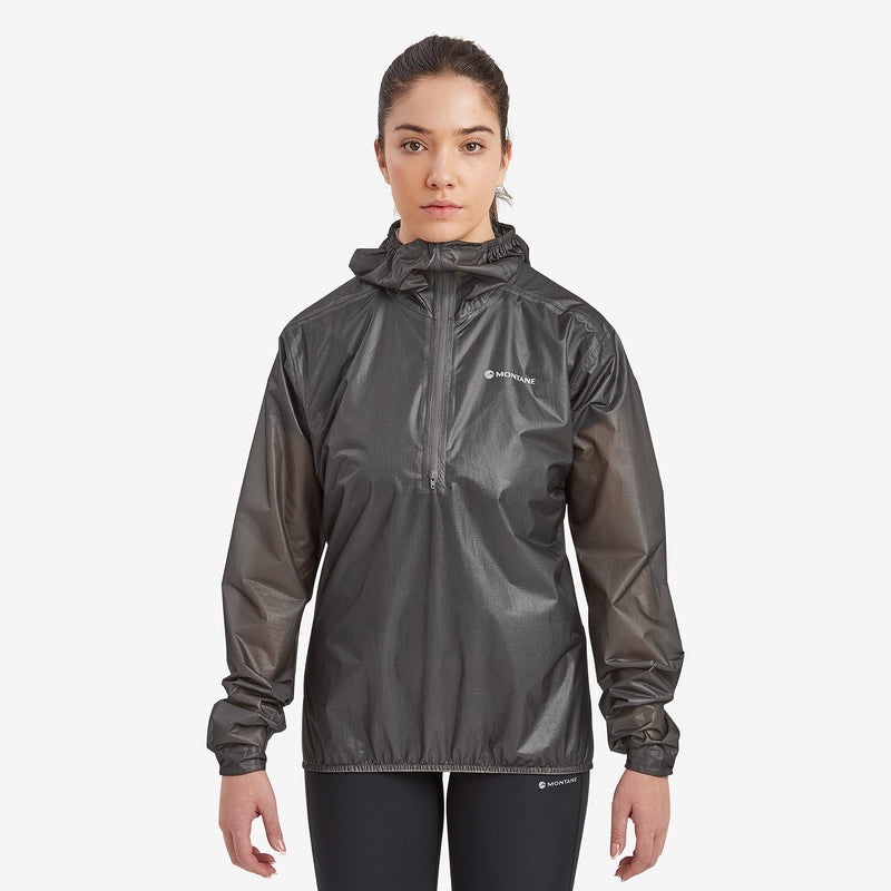 Montane Minimus Nano Pull-On Regenjacke Damen Grau | AXFP-75893