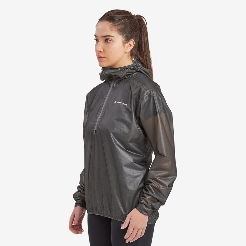 Montane Minimus Nano Pull-On Regenjacke Damen Grau | AXFP-75893