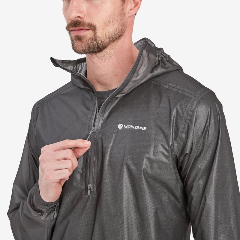 Montane Minimus Nano Pull-On Regenjacke Herren Dunkelgrau | FVST-26370