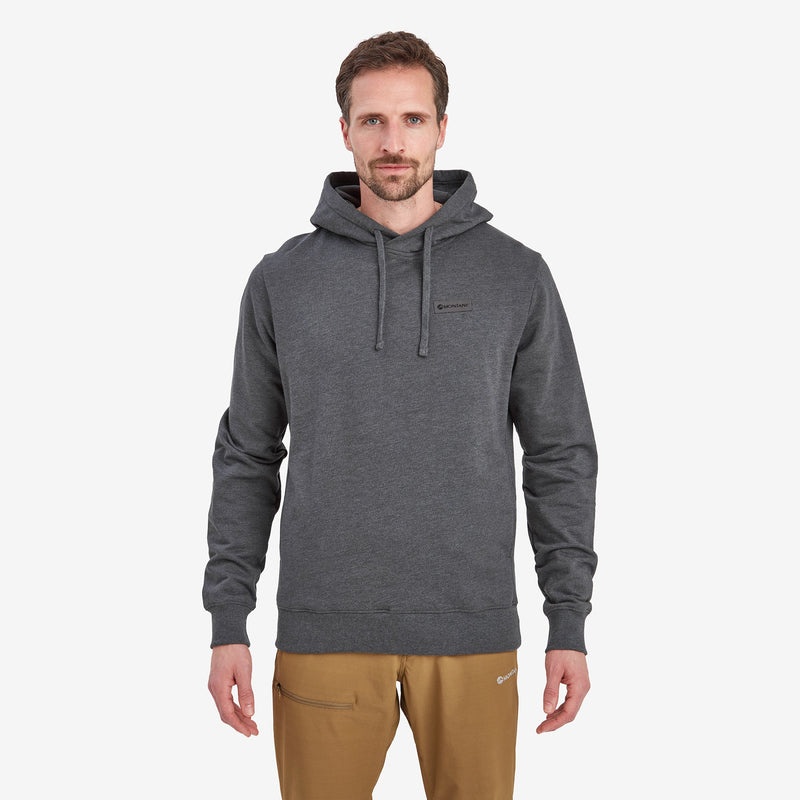 Montane Mono Logo Hoodie Herren Dunkelgrau | BWSP-86504