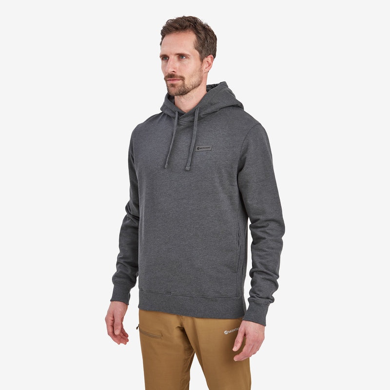 Montane Mono Logo Hoodie Herren Dunkelgrau | BWSP-86504