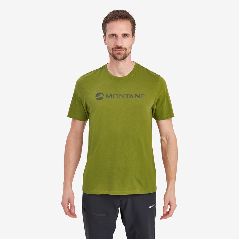 Montane Mono Logo T-Shirt Herren Dunkelgrün | KEXY-34275