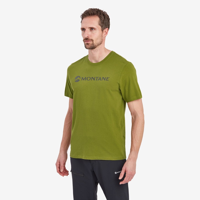 Montane Mono Logo T-Shirt Herren Dunkelgrün | KEXY-34275