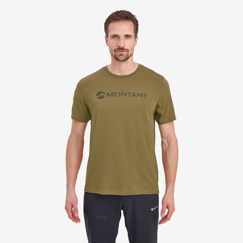 Montane Mono Logo T-Shirt Herren Olivgrün | ZCSY-85346