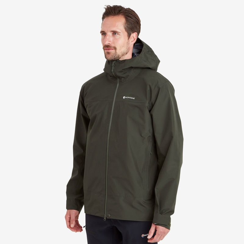 Montane Phase Regenjacke Herren Dunkelgrün | ZTVO-83274