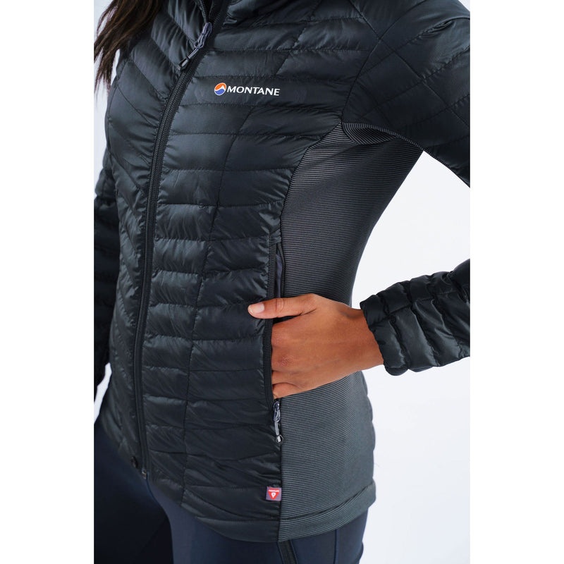 Montane Phoenix Stretch Kapuzenjacke Damen Schwarz | OFYI-93624