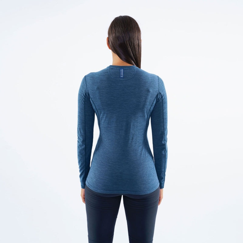 Montane Primino 140 Long Sleeve T-Shirt Damen Blau | PQSL-74058