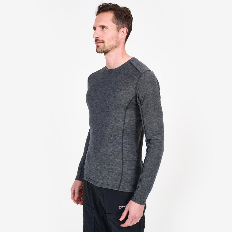 Montane Primino 140 Long Sleeve T-Shirt Herren Schwarz | WEPL-63948