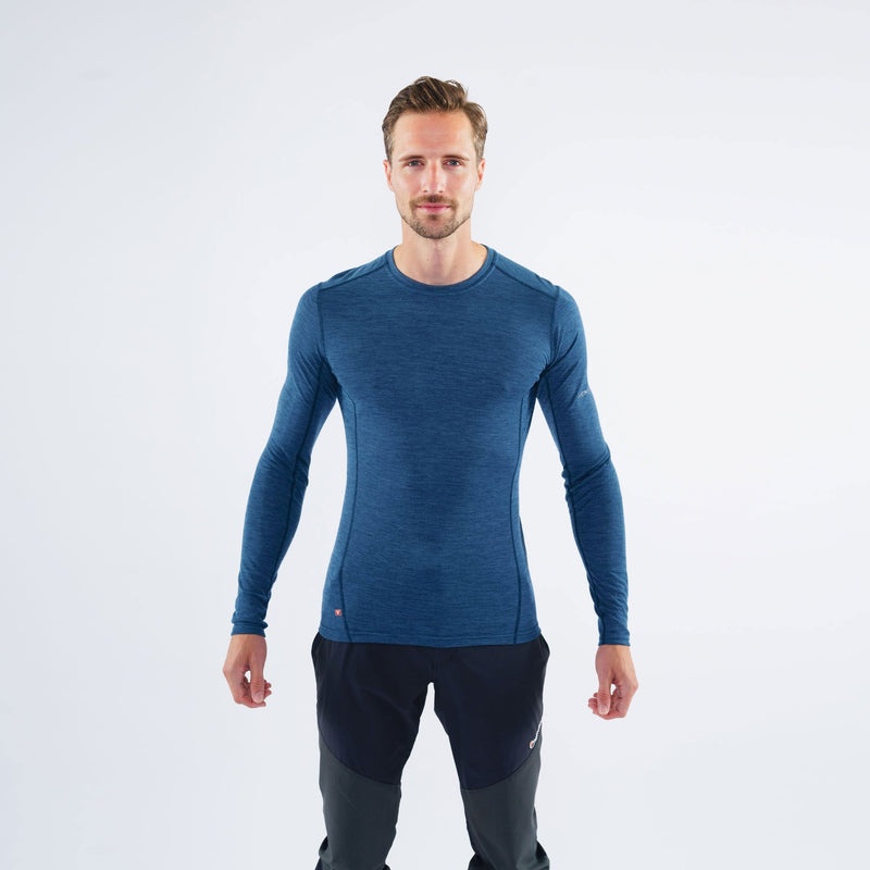 Montane Primino 140 Long Sleeve T-Shirt Herren Blau | MSFH-35492